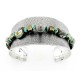 Southwestern Sterling Silver Cuff Bracelet with Gemstones CP Signature