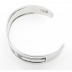 Sterling Silver Cuff Bracelet Engraved with God Bless America 