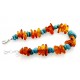 Southwestern Amber and Turquoise Bracelet with Sterling Silver