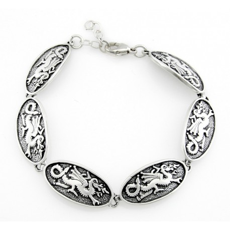 Sterling Silver Dragon Bracelet 