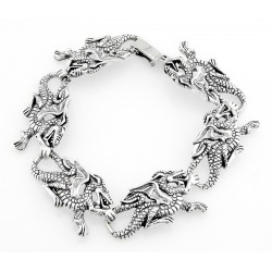 Sterling Silver Dragon Bracelet