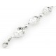 Sterling Silver Leaf Bracelet with Pearl