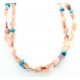 Carolyn Pollack Mother of Pearl and Turquoise Necklace