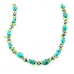 Sterling Silver and Turquoise Necklace Carolyn Pollack