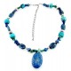 Sterling Silver Lapis and Turquoise Necklace Carolyn Pollack