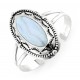 Sterling Silver Blue Lace Agate Cuff Bracelet Carolyn Pollack