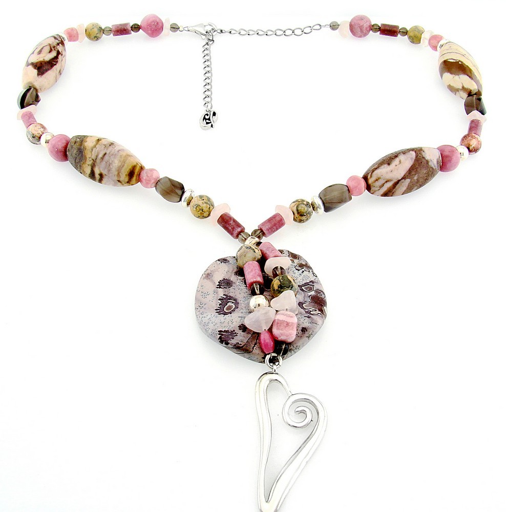 Carolyn Pollack Sterling shops Silver Gemstones Necklace.