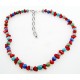 Sterling Silver & Multi-Gemstone Necklace