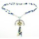 Carolyn Pollack Sterling Silver and 14Kt Gold Gemstone Necklace with Medallion