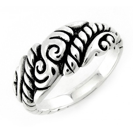 Bali Sterling Silver Oxidized Ring