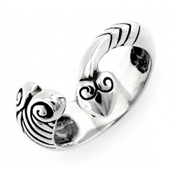 Bali Sterling Silver Snake Ring