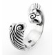 Sterling Silver Snake Ring Size 8
