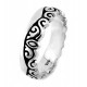 Bali Sterling Silver Ring with Waves