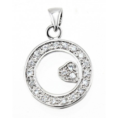 Sterling Silver Pendant with CZ