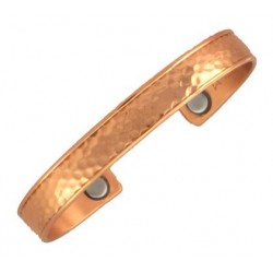Sergio Lub Magnetic Copper Cuff Bracelet -Magnetic Hammered Copper