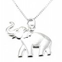 Sterling Silver Elephant Pendant with Chain