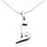 Sterling Silver Initial Pendant W Chain L