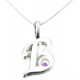 Sterling Silver Initial Pendant W Chain B