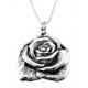 Sterling Silver Rose Pendant with Chain