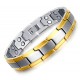 Stainless Steel Magnetic Bracelet Gold Plated