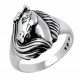 Southwestern Sterling Silver Ring w Horse Head Size 6