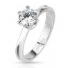 Stainless Steel Ring with Cubic Zirconia 