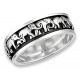 Sterling Silver Spinning Elephant Ring