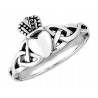 Sterling Silver Celtic Claddagh Ring