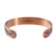 Magnetic Copper Bracelet with Flowers