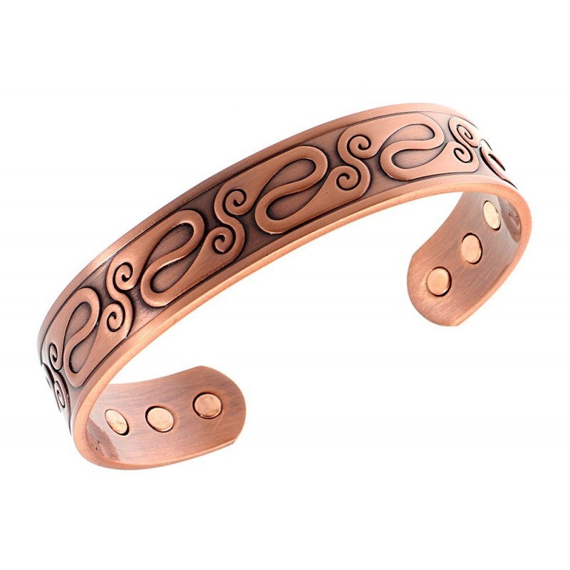 Magnetic Copper Bracelet Celtic Decor - jewelry.farm
