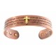 Magnetic Copper Bracelet with Cross