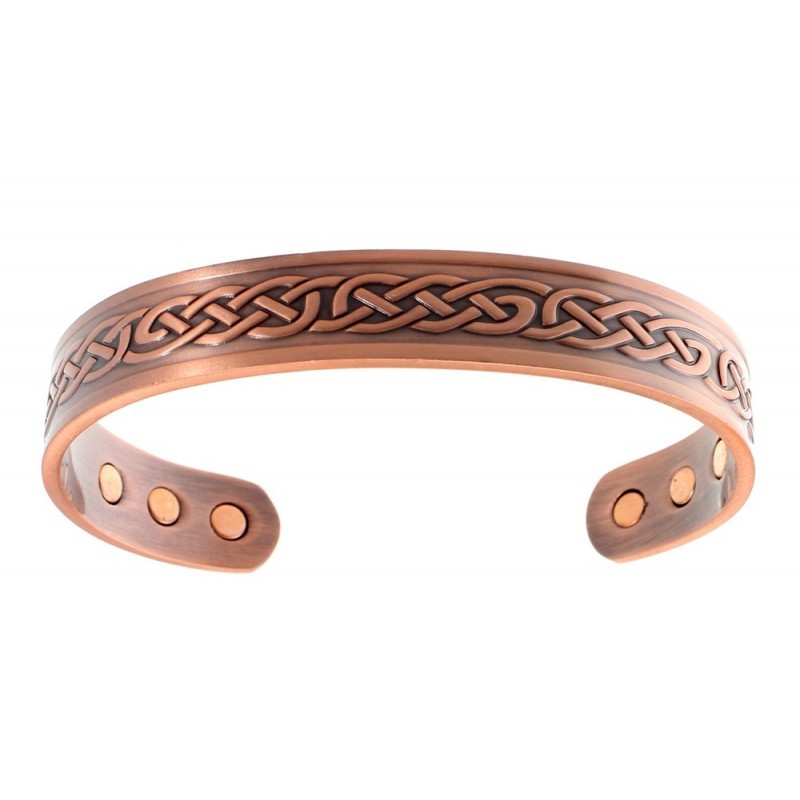 Magnetic Copper Bracelet with Celtic Design - jewelry.farm
