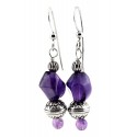 Relios / Carolyn Pollack Sterling Silver Earrings with Amethyst