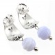 CP Signature Carolyn Pollack Sterling Silver Blue Lace Agate Dangle Earrings