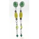 Peridot & Shades of Sage Green Earrings