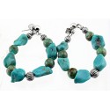 Relios / Carolyn Pollack Sterling Silver Turquoise Nugget Earrings