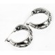 Sterling Silver Spanish Lace Hoop Earrings