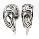 Sterling Silver Spanish Lace Hoop Earrings
