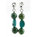 Relios / Carolyn Pollack Sterling Silver Turquoise Earrings