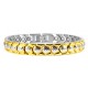 Extra Strength Stainless Steel Magnetic Bracelet Gold Plated