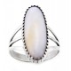 Sterling Silver Peruvian Opal Ring Size 6
