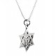 Sterling Silver Star of David Pendant with Necklace