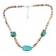 Sterling Silver Luana Heishi & Turquoise Necklace