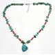 Southwest Sterling Silver Necklace with Turquoise