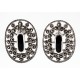 Sterling Silver Marcasite Onyx Earrings