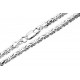 Sterling Silver Square Byzantine Chain 20 Inch