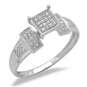14K White Gold Ladies Ring with Diamond