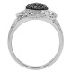 14K White Gold Ring with Diamond Size 7