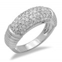 14K White Gold Ladies Ring with Diamond
