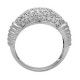 14K White Gold Ring with Diamond Size 7.5